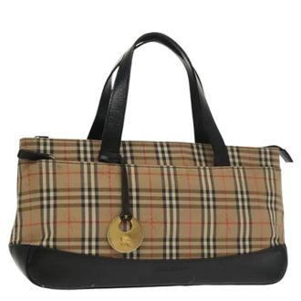 Burberry Pre-owned Handbags, female, Beige, Size: ONE SIZE Pre-owned Hand Bag
