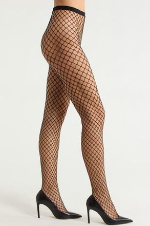 Nordstrom Assorted 2-Pack Whalenet & Opaque Tights in Black at Nordstrom, Size Large/x-Large