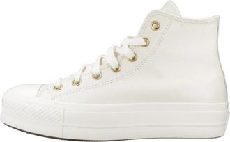 Converse Ctas Lift Hi - Dames - Sneakers - Wit - 37 EU - Leer - Schoenen