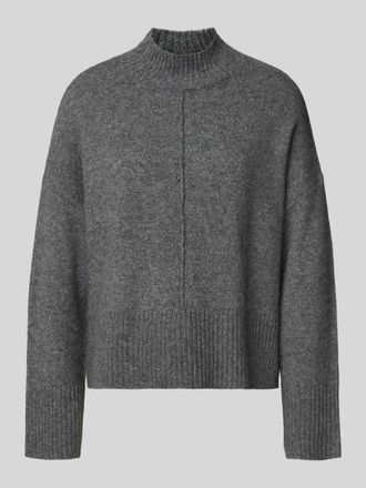 Only Relaxed Fit Strickpullover mit Woll-Anteil Modell WHITNEY in Mittelgrau Melange, Gr&ouml;&szlig;e M