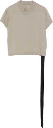 Rick Owens T-shirt met geribbelde rand en ophangriem