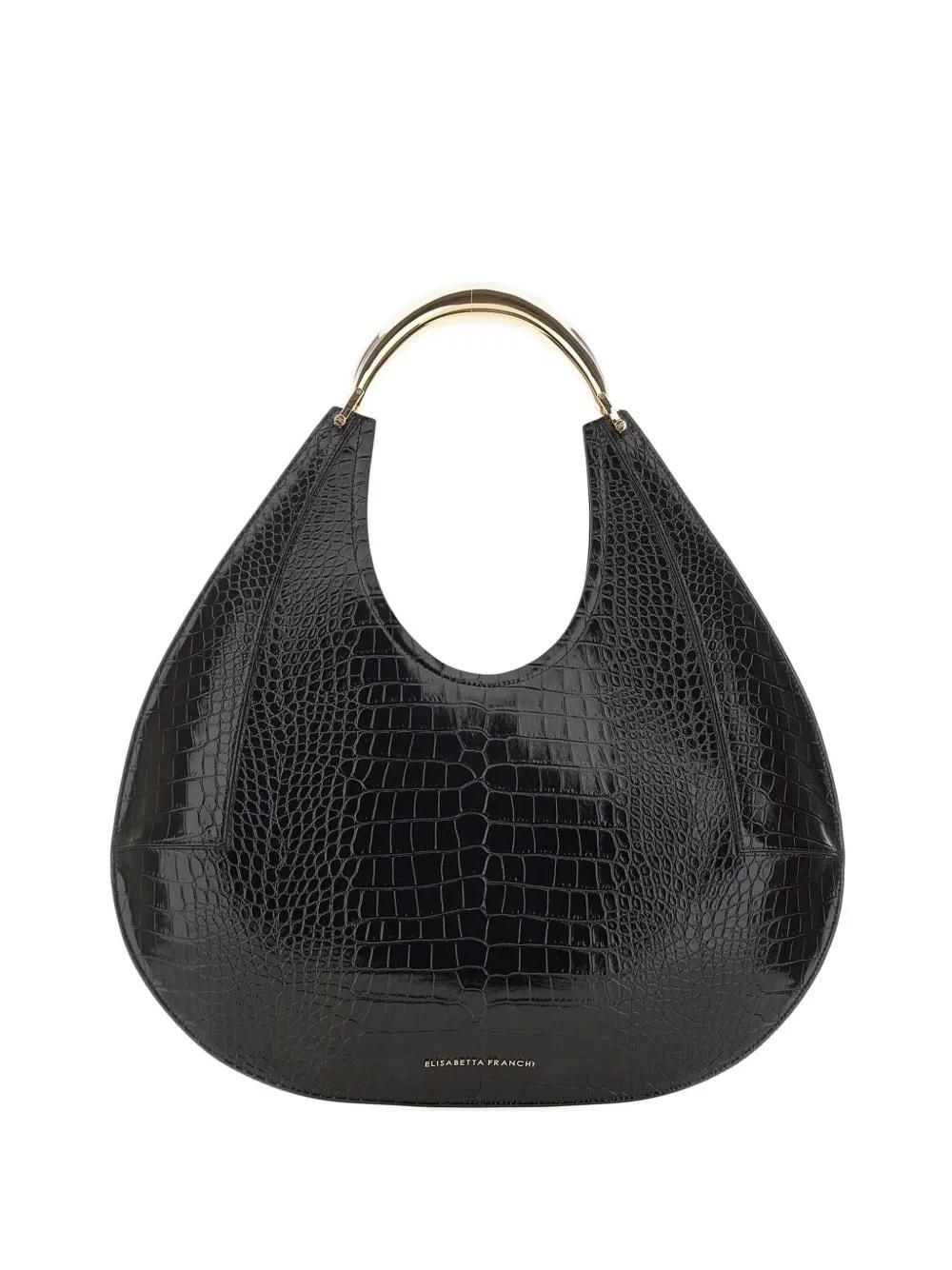 Elisabetta Franchi Petit Sac Cabas Noir Elisabetta Franchi Grand