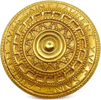 Saint Laurent Spilla Celestial Shield anni 80 - Oro