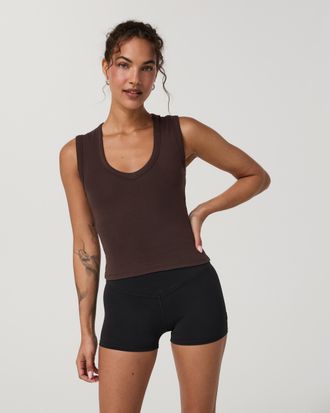 Vuori Clothing Everyday Cotton Stretch Tank Top | French Roast | XS, Size Extra Small