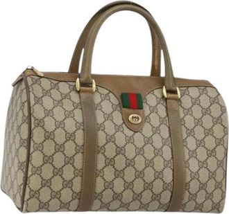 Gucci Pre-owned Handbags, female, Beige, Size: ONE SIZE Pre-owned Vintage Handbag
