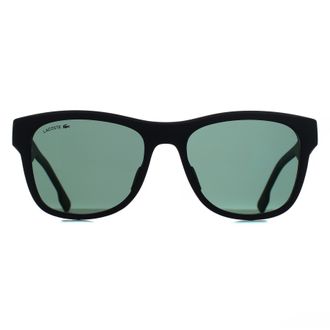 Lacoste Rectangle Mens Matte Black Green Mirror L6043S - One Size