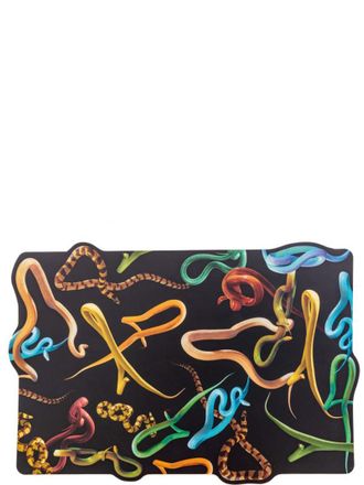 Seletti Snakes Kitchen Linen Black