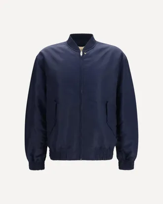 Valentino Nylon Jacket with ruffles Male 50