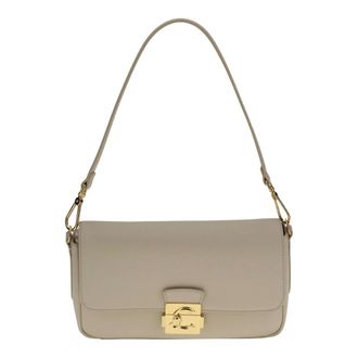 Coccinelle Shoulder Bags, female, Beige, Size: ONE SIZE Top Handle Foldover Bag