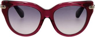 Chrome Hearts Zonnebril met cat-eye montuur - Paars