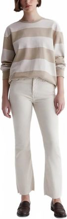 AG - Adriano Goldschmied Farrah High-Rise Cropped Bootcut Jean In Opal Stone