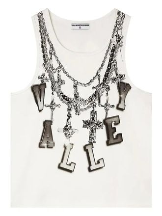 Vale Chain tank top - men - Cotton - L - White