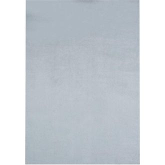 Beliani Faux Fur Rug MIRPUR Light Grey 160 x 230 cm