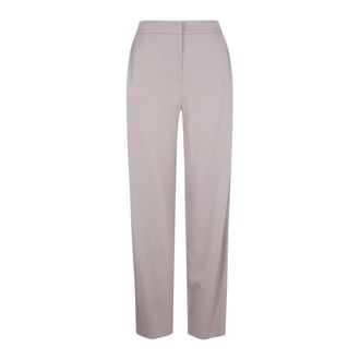 Emporio Armani Straight Trousers, female, Pink, Size: XL Tailored Trousers