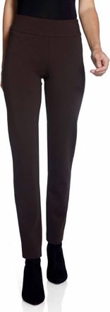 UP Ponte Full Length Slim Pants In Espresso