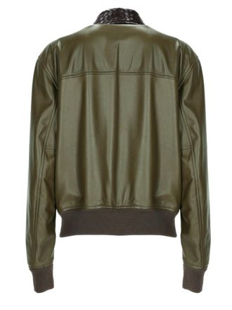 Bottega Veneta Leather Jacket - Green