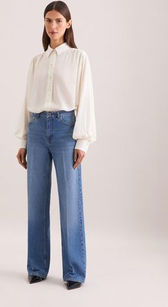 Seidensticker 5-Pocket-Jeans SEIDENSTICKER, Damen, Gr. 40, Normalgr&ouml;ssen, blau, 99% Baumwolle, 1% Elasthan, unifarben, Jeans 5-Pocket-Jeans