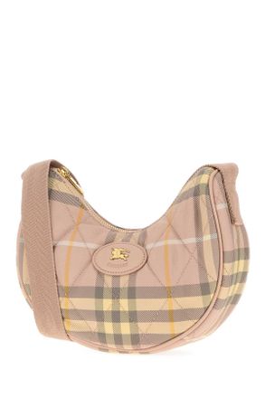 Burberry Womens Embroidered Fabric Crossbody Bag Teacupipcheck Borse A Tracolla