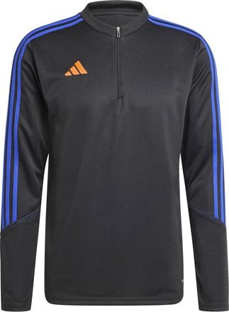 adidas Heren 3 Strepen Sweater - Heren - Sportshirts - Zwart - L - Fitness