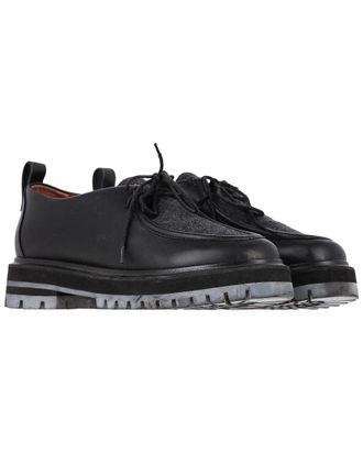 Loro Piana Womens Leather Lace-Up Derby Shoe (Authentic Pre-Loved)
