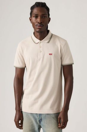 Levi's Polo Housemark - Uomo - L - Bianco / Wood Tipping Pumice Stone