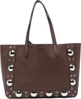 Valentino Garavani Brown Nellcote Medium Tote