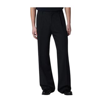 Lardini Wide Trousers, male, Blue, Size: XL Wide Trousers