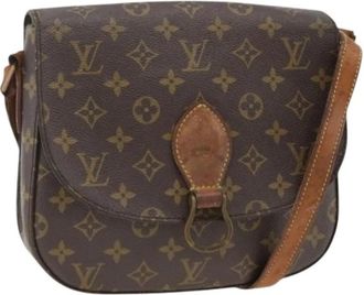 Louis Vuitton Pre-owned Monogram Canvas Schoudertas - Dames - Vintage Schoudertas - Bruin - ONE Size - Leer - Vintage