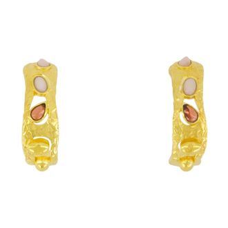 Aur&eacute;lie Bidermann Atalide Oorbellen - Dames - Oorbellen - Geel - ONE Size - Accessoires
