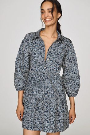 Maeve Bettina Tiered Mini Shirtdress