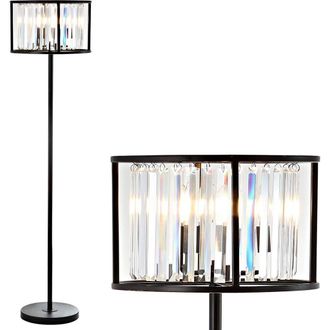 Jonathan Y Designs Bevin 63 Metal/Crystal LED Floor Lamp, Oil Rubbed Bronze/Crystal at Nordstrom