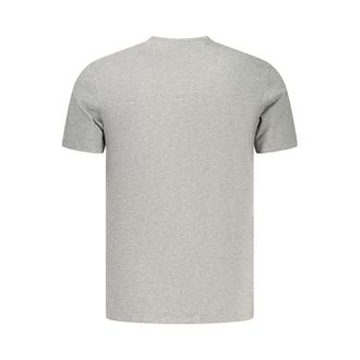 Calvin Klein Logo-Embroidered Cotton T-Shirt - Gray