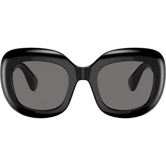 Oliver Peoples Jesson 52mm Polarized Square Sunglasses in Black at Nordstrom