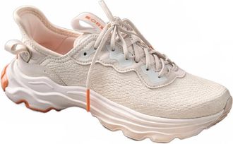 Sorel Womens Kinetic Breakthru City Lace Shoes In Bleached Ceramic, Optimized Orange