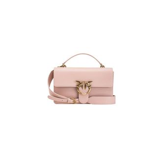Pinko Love One Classic Light - Dames - Handtassen - Roze - ONE Size - Katoen - Tassen