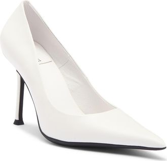 Jeffrey Campbell Risktaker Pointed Toe Pump in White at Nordstrom, Size 6.5