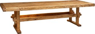 Biscottini International Mesa Country En Madera S&oacute;lida De Tiglio Acabado Natural