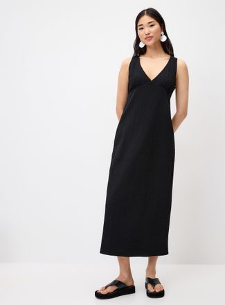 Twik Womens Seersucker maxi dress