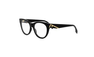 Fendi Demo Round Ladies Eyeglasses FE50101I 001 53