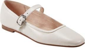Marc Fisher Garissa Mary Jane Flat in White at Nordstrom Rack, Size 8.5