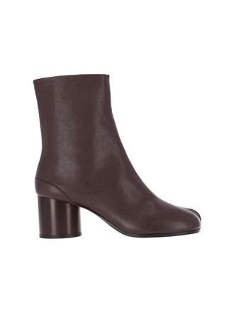 Maison Margiela Black Nappa Leather Tabi Ankle Boots