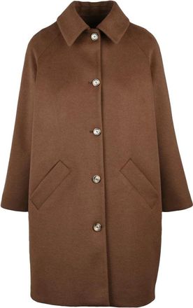 Guttha Warm Brown Raglan Sleeve Guttha Coat
