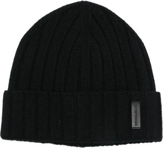 Emporio Armani Cappello Beanie - Heren - Hoeden - Zwart - M - Wol - Accessoires