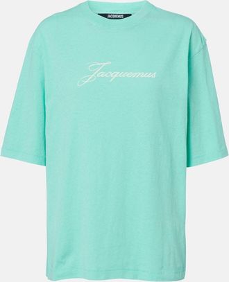 Jacquemus Logo cotton and hemp jersey T-shirt