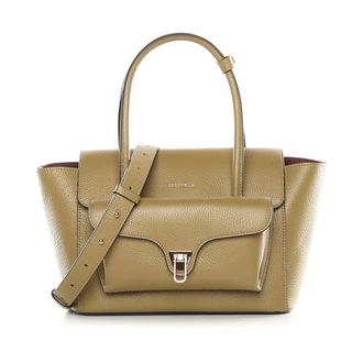 Coccinelle Handbags, female, Green, Size: ONE SIZE Double Beat Handbag