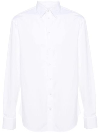 Emporio Armani long-sleeve cotton shirt - men - Cotton - 43 - White