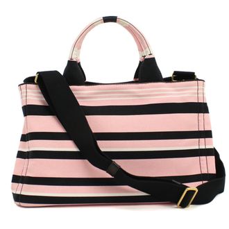 Prada Pink Canvas Tote Bag (Pre-Owned)