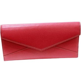 Cartier Pre-owned Wallets, female, Pink, Size: ONE SIZE Pre-owned Calf Le Must Collection Long Zip Wallet