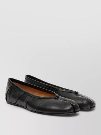 Maison Margiela tabi split toe leather bow ballerina flats