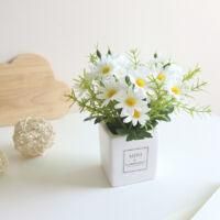 OEM Flores Artificiales, Margarita Con Borlas Artificiales Sedosas - Crezuo